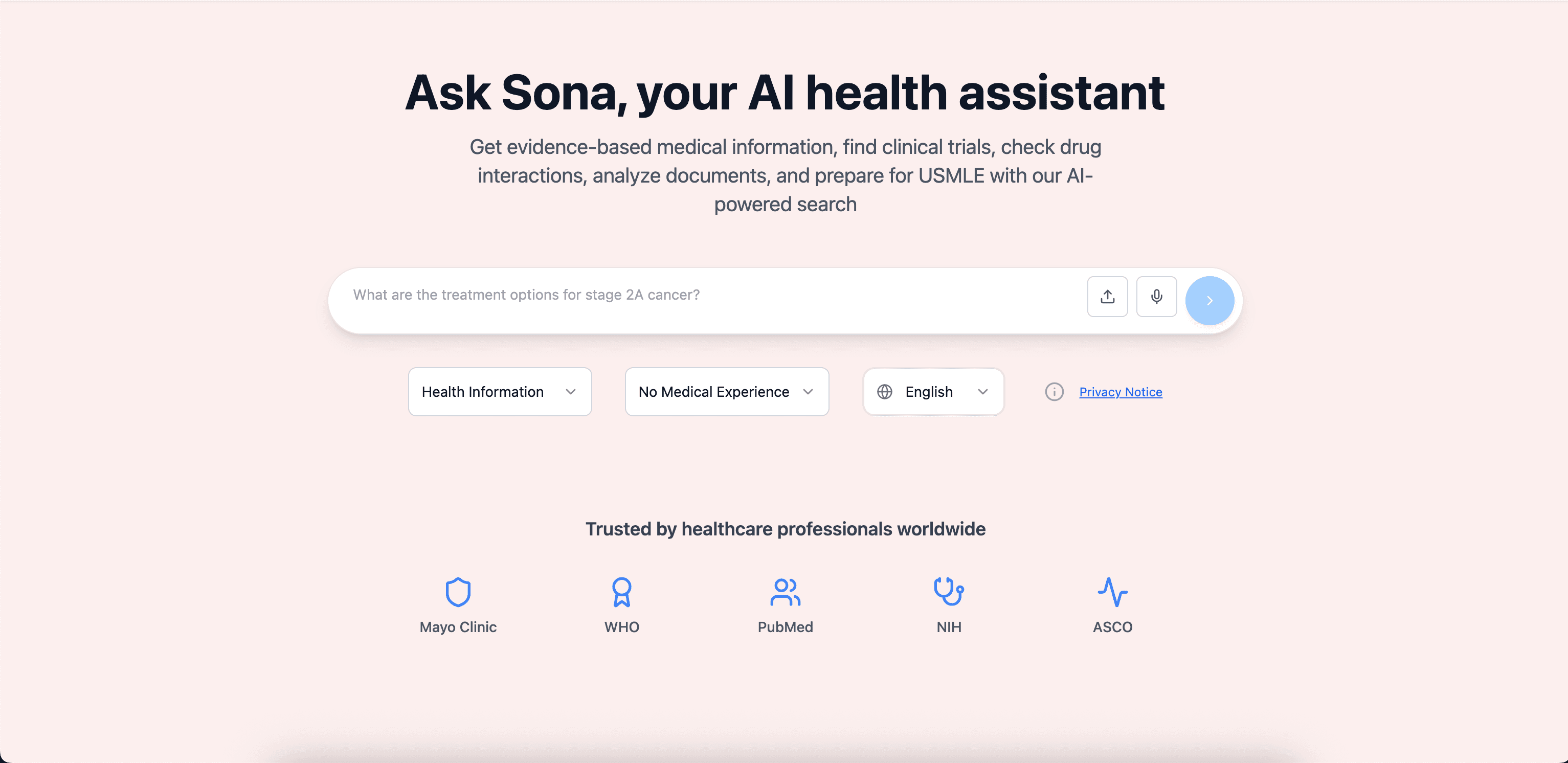 Sona Health Assistant